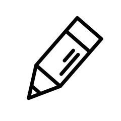 Simple pen icon. Stationery. Fill in. Vector.