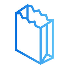 packaging gradient icon