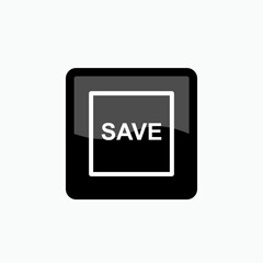 Save Icon. Floppy Disk Symbol for Design, Presentation, Website or Apps Elements. - Vector.