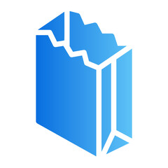 packaging gradient icon
