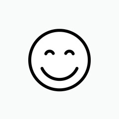 Smiley Emoticon, Happy Symbol. Funny Expression. Comedy Movie Genre Icon