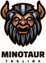 minotaur illustration head