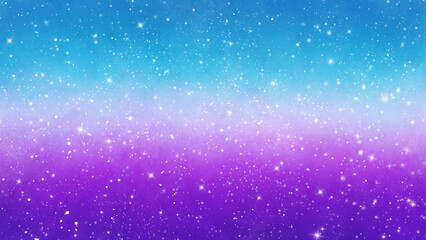 紫、青のグラデーション、キラキラ背景。夜空、星、宇宙。