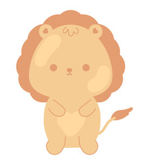 lion kawaii animal