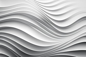 An abstract white background with wavy lines and curves, perfect for modern designs Ai generative.
