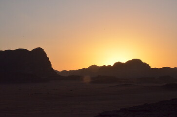  Beautiful Wadi Rum landscapes from the desert in Jordan with its pink and orange rock formations