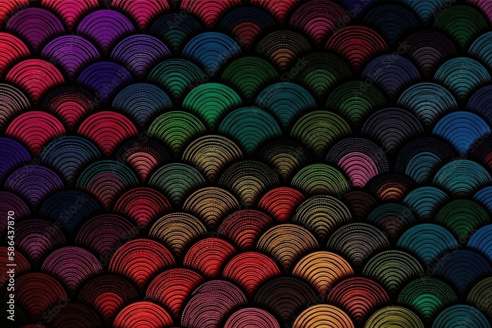 Poster vibrant and colorful abstract background with a gradient effect. generative ai