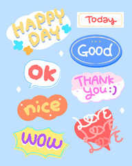 Diary decoration sentimental sticker set
