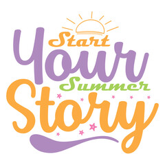 Fototapeta premium Summer SVG Design