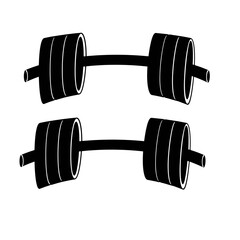 dumbbell isolated on white