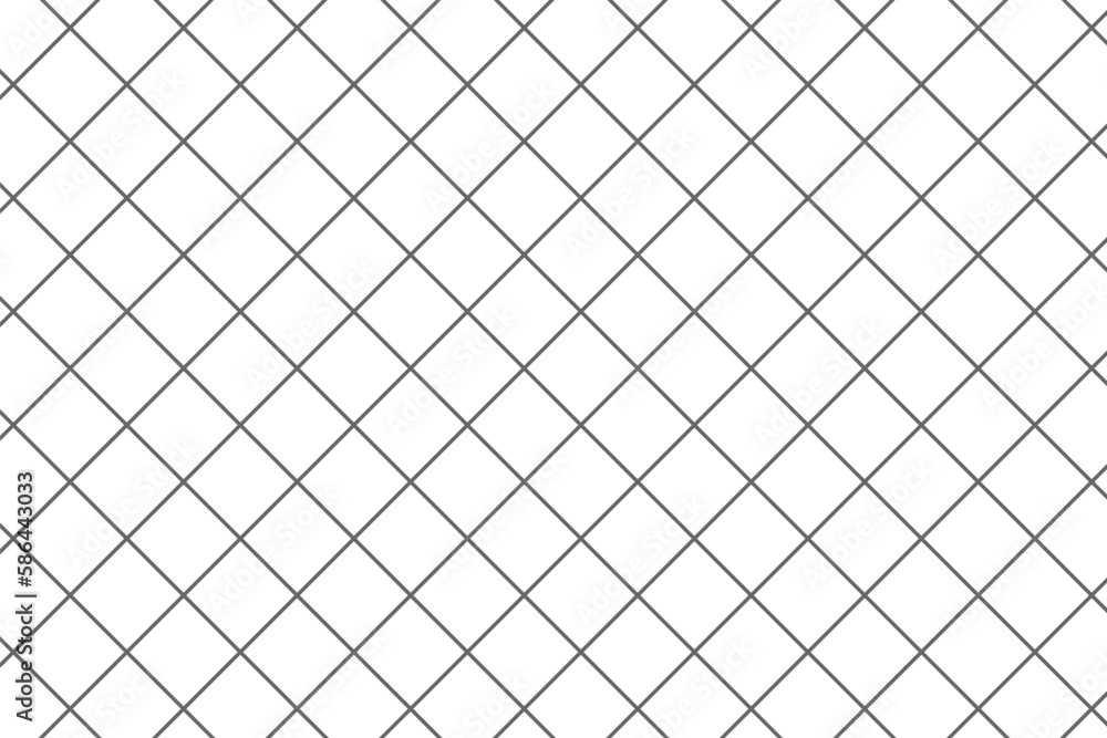 Poster abstract seamless diagonal black fence style pattern.
