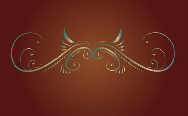 Ornamental abstract floral background 