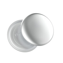 Badge button branding mockup realistic transparent