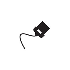 Mobile phone carrier cable icon, electronic equipment