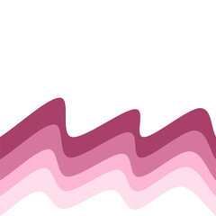 Pink border wave