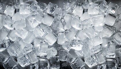 High-Quality Closeup of Ice Cubes - Texture and Detail
