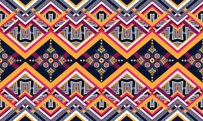  Ikat ethnic vector abstract beautiful art. Ikat seamless pattern for background,fabric,wrapping,clothing,wallpaper,Batik,carpet,embroidery style