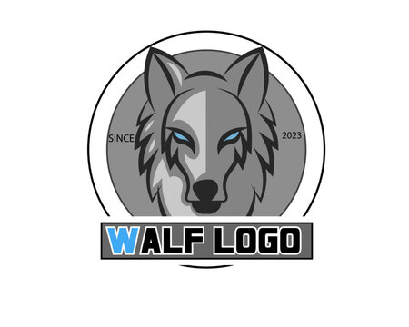 i will wolf logo design vector