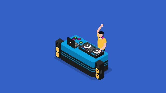 Night club dj dance disco party