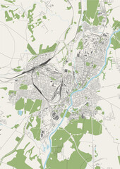 map of the city of Orsha, Belarus
