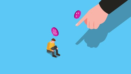 Fear of failure, loser afraid of business mistake, anxiety or stressed from work pressure - Powered by Adobe