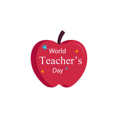 Happy Teachers Day. Greeting card. Vector illustration