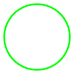 Glowing Green Circle