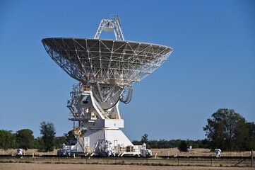 Radio telescope antenna at Narrabri Observatory New South Wales Australia