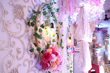 flower decoration in stage decor