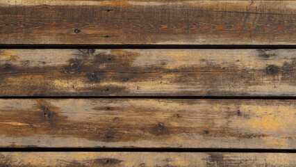 natural wooden background. aged wood with paint residue on it