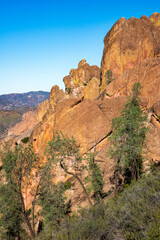 Cliff and Landscape of Pinnacles National Park