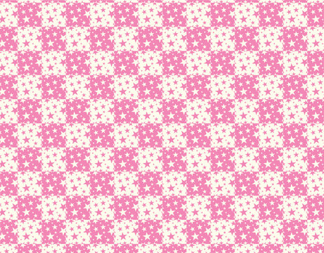 barbie pink white star little girl kids doll cute background vector
