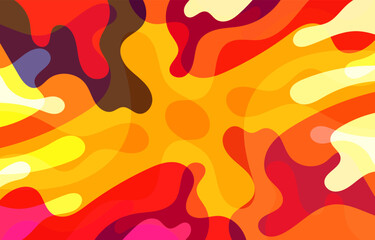 Colorful Groovy background design concept