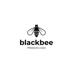 Fototapeta premium Honeybee Bee logo design vector illustration template