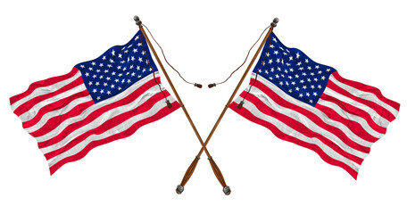 National flag of United States of America. USA. Background  with flag of United States of America. USA копия