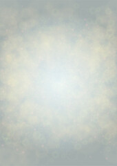 Vector Summer Sun Shine Background with Bokeh Blurred Glowing Gold Circles on Blue Sky.  Blured Sunlight Background. Magic Summertime Print. Calm Defocused Light Design for Posters, Covers, Cards..