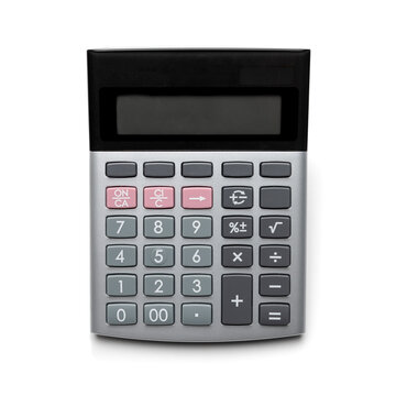 calculator isolated on white
