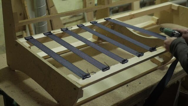 Manual labor for details in the manufacture of furniture