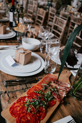 Table setting for a dinner