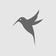 Hummingbird vector icon. Bird symbol. Vector EPS 10