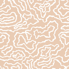 Vector seamless abstract pattern. Cute hand drawn design for textile, wallpaper, wrapping paper.