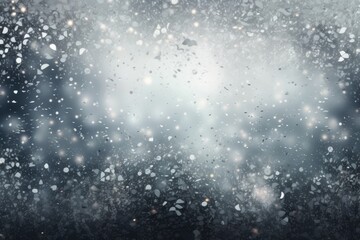 snowy weather with snowflakes falling from the sky. Generative AI