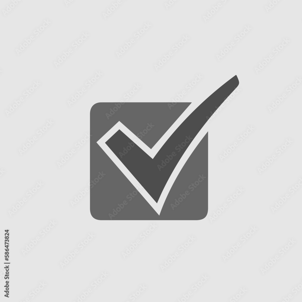 Wall mural check mark vector icon eps 10