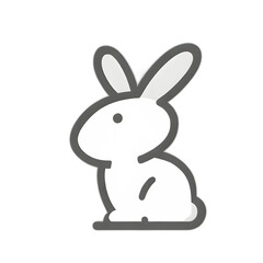 Fototapeta premium rabbit, bunny, easter, animal, hare, illustration, cartoon