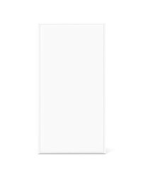 Universal mockup of blank cardboard box. Vector illustration isolated on white background, ready and simple to use for your design. Flat lay view. EPS10. 