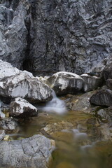versilia river in the mountains