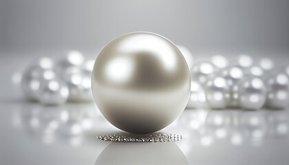 Fototapeta na wymiar Elegant sea pearls. Generative AI