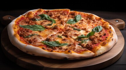 Assorted types of italian pizzas