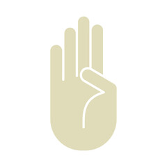 Hand convey different messages. transparent background. Designed for web and software interfaces.