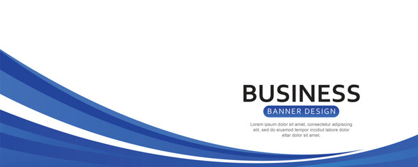 Modern business presentation template. Wavy style frame design.